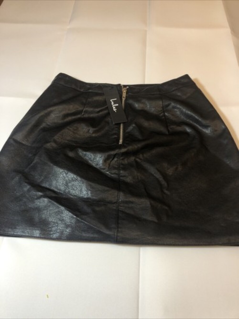 NWT Lulu’s Mini Skirt, Lined, Soft, Size Small Black Faux Leather